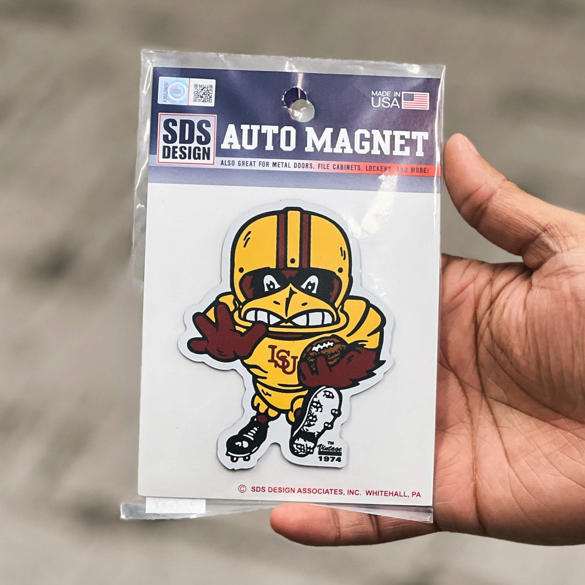 Football Cy Auto Magnet (3"x3.5")